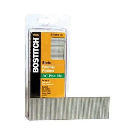 Bostitch Collated Brad Nail, 18 ga, Brad Head BT1335B